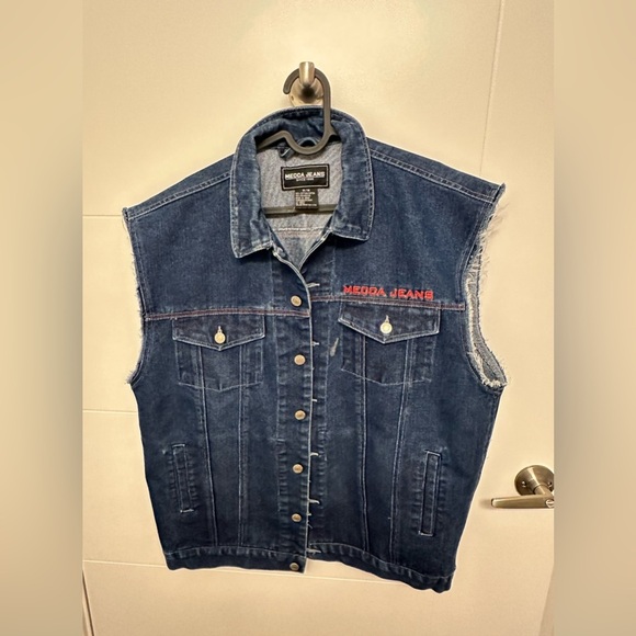 Mecca Jeans Jacket | Short Sleeve | size Medium | men or women - Picture 1 of 10